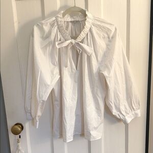 Rails White Ruffled Blouse